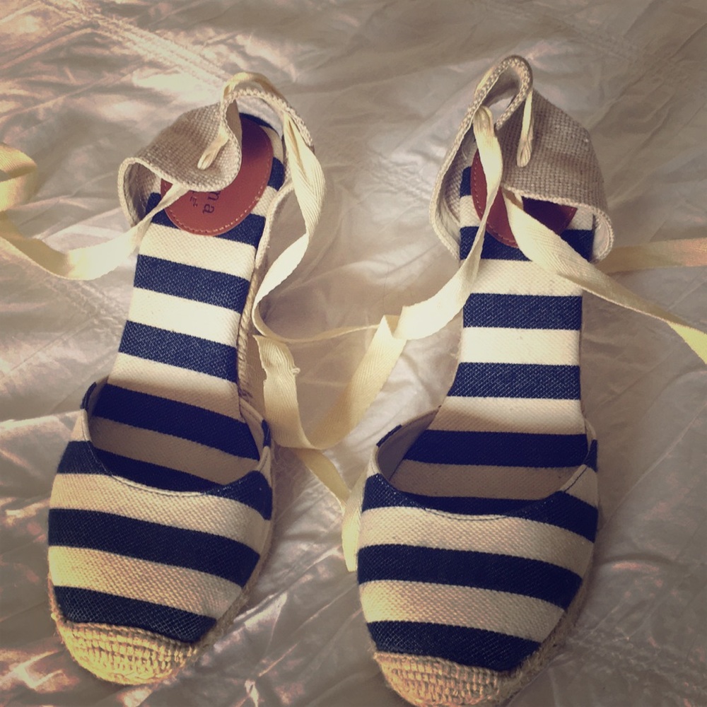 Espadrille wedges NWOT